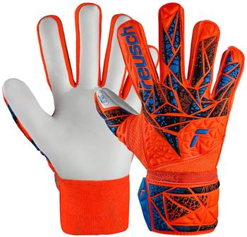 Reusch Attrakt Starter Solid Finger Support Junior 5472511 hyper orange electric blue