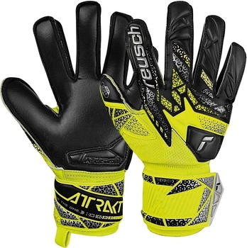 Reusch Attrakt Silver Junior 5572215 Handschuhe safety yellow silver schwarz
