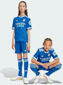 Adidas Real Madrid 25/26 Ausweichshorts f&uuml;r Kinder Blue Bird (JP3924)