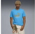 Puma Olympique de Marseille KING Logo Tee Men Sport Azure/Gold blue (781587-18)
