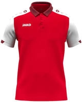 Jako 6370-114-K, Jako Polo Dynamic Kinder - rot/wei&szlig;/dunkelrot - 140