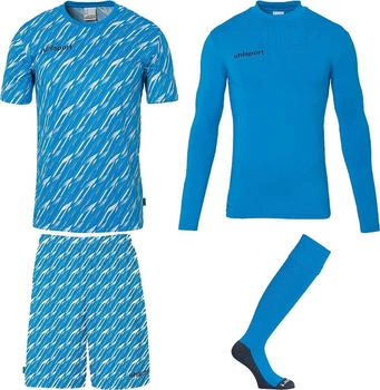 Uhlsport Progressive Torwart-Set Kinder cyan weiß