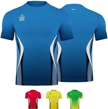 OMKA Fußballtrikot OK7210 blau schwarz