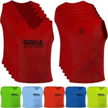 OMKA Trainingsleibchen Bib-OK001x10 rot