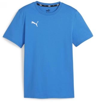 Puma teamGOAL Casuals T-Shirt Jungen ignite blau puma weiß