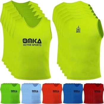 OMKA Trainingsleibchen Bib-OK001x10 Packung gelb