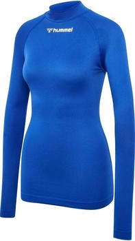 Hummel Hmlbl Comfort Mockneck Tee L S blau
