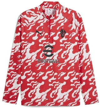 Puma AC Mailand Aufw&auml;rmoberteil wei&szlig; rot
