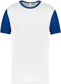 Proact Sportswear Sportshirt zweifarbig Weiss blau
