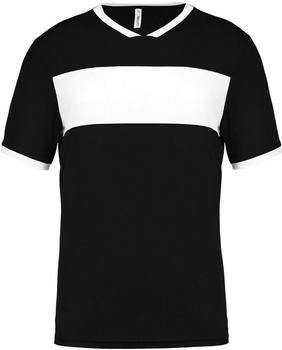 Proact Sportswear Kurzarm-Trikot für Erwachsene schwarz/weiß