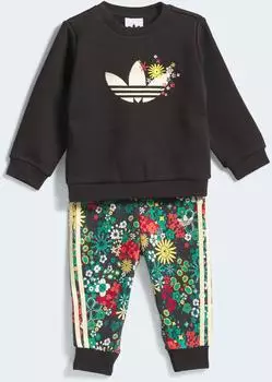 Adidas Crew Set Trainingsanzug (2-tlg) schwarz