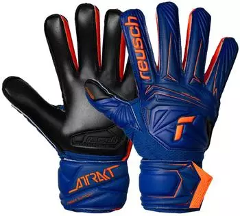 Reusch Attrakt Infinity Finger Support Junior Torwarthandschuhe blau-orange-schwarz