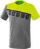 Erima 5-C T-Shirt Kurzarmshirt grau/lime/schwarz
