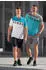 Erima 5-C T-Shirt Kurzarmshirt grau/lime/schwarz