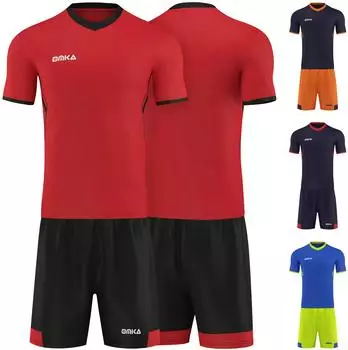 OMKA Zweiteiler Trikotset (Jersey + Shorts) rot