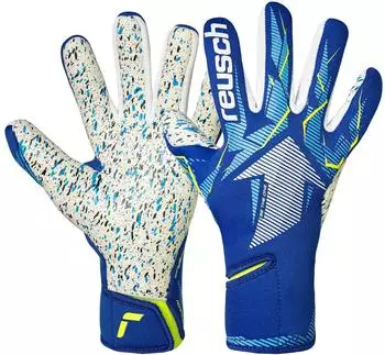 Reusch Fastgrip Fusion Junior Torwarthandschuhe (5670900) blau-weiß