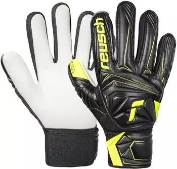 Reusch Attrakt Starter Solid Finger Support Junior Torwarthandschuhe (5672511) schwarz/gelb