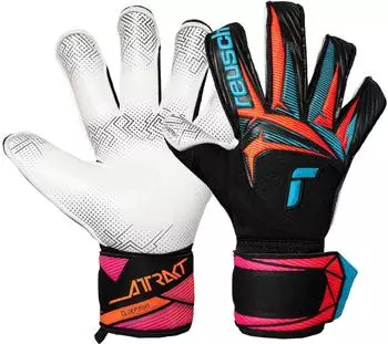 Reusch Attrakt Freegel Advance Torwarthandschuhe (5670163) schwarz/aqua blau/shock orange