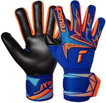 Reusch Attrakt Freegel Fusion Goaliator Torwarthandschuhe blau/orange