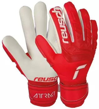 Reusch Attrakt Freegel Finger Support Torwarthandschuhe rot/weiß