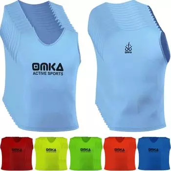 OMKA Trainingsleibchen Bib-OK001x12 mittelblau
