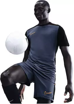 Nike Academy Dri-FIT Kurzarm-Fu&szlig;balloberteil Herren (HJ3791) diffused blue/black/university gold