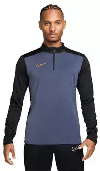 Nike Academy Dri-FIT Fußball-Drill-Oberteil Herren (HJ3783) diffused blue/black/university gold – Durchdachte Details für aktive Bewegungsabläufe