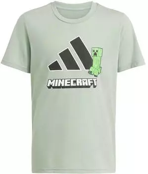 Adidas Minecraft Training T-Shirt silber gr&uuml;n/schwarz