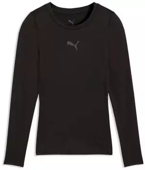 Puma teamLIGA26 Baselayer Tee LS Jr Slim Fit Langarmshirt (660452-03) puma black