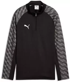 Puma teamLIGA26 Training 1/4 Zip Top Jr Sweat Jacket (659726) black white-flat dark gray