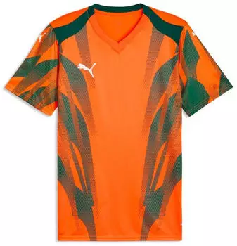 Puma teamFINAL Graphic+ Jersey (706654) rickie orange/puma white/dark myrtle