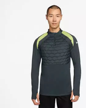 Nike Strike Therma-FIT Fu&szlig;ball-Drill-Oberteil (Herren) Gr&uuml;n FZ0566-390