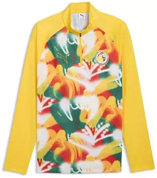 Puma Senegal Slim Fit Aufw&auml;rmoberteil (784748) gelb/gr&uuml;n/orange/wei&szlig;