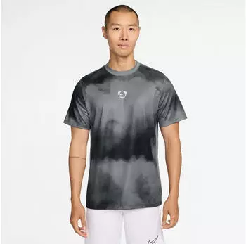 Nike Academy Plus Short Sleeve AOP GX Fu&szlig;balltrikot (IF2549-010) schwarz/smoke