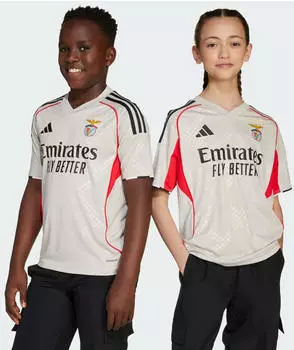 Adidas Benfica Lissabon 25/26 Kids Ausw&auml;rtstrikot (JN9947) wonder alumina