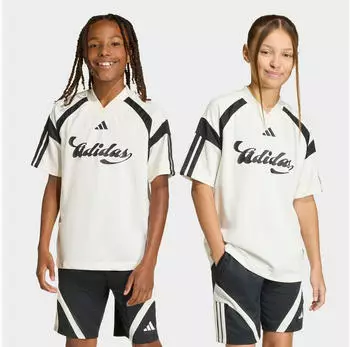 Adidas House of Tiro Trikot T-Shirt off white/schwarz