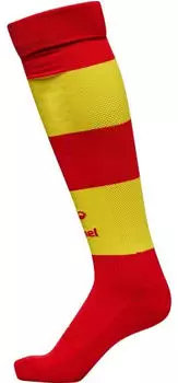 Hummel hmlESSENTIAL Striped Fußballsocken (237397-3719) true red/blazing yellow
