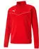 Puma teamRISE 1/4 Zip Trainingsanzug (657394) rot/weiß