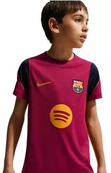Nike FC Barcelona Strike Dri-FIT Fu&szlig;ball-Drill-Oberteil &auml;ltere Kinder (II3237-621) noble red/blackened blue/mineral yellow