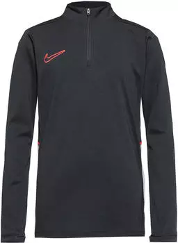 Nike Academy Dri-FIT Fußballtrainings-Longsleeve mit 1/4-Reißverschluss ältere Kinder (HJ3721) black/white/bright crimson
