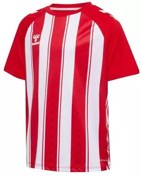 Hummel hmlMatch Striped Trikot Raglan&auml;rmel Kids (233156-3946) true red/white