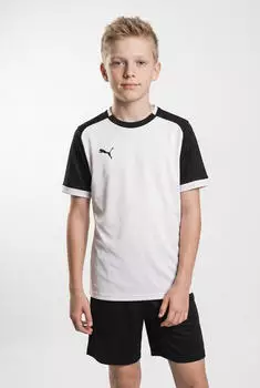 Puma teamLIGA26 Training 1/4 Zip Top Jr Sweatjacke (706555-04) puma white/puma black