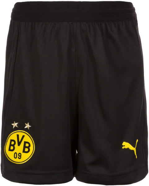 Puma Borussia Dortmund Home Shorts Replika 2018/2019 Kinder schwarz
