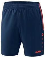 Jako 6218-18-164, JAKO Sporthose Short Competition 2.0 kurz dunkelblau/orange Jungen,