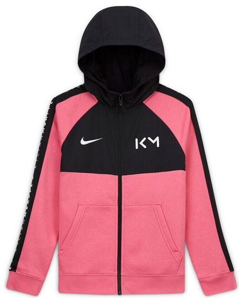 Nike Kids' Full-Zip Fleece Football Hoodie Kylian Mbappé (CK5562) pinksicle/black/white