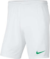 Nike BV6855-102, NIKE Park III Dri-FIT Knit Fu&szlig;ball Shorts Herren 102 - white/pine
