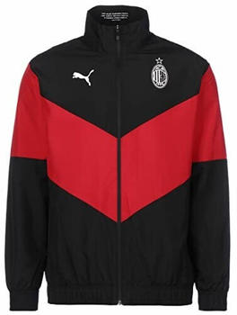 Puma AC Milan Prematch Football Jacket (764445) black/tango red