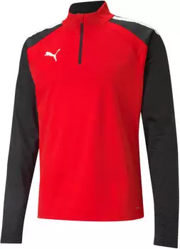 Puma teamLIGA Quarter-Zip Herren Fußballshirt (657236) rot/schwarz