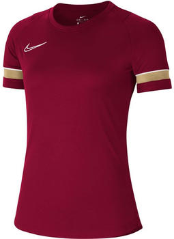 Nike Damen Trainingsshirt Academy 21 Top SS team red/white/jersey gold/white