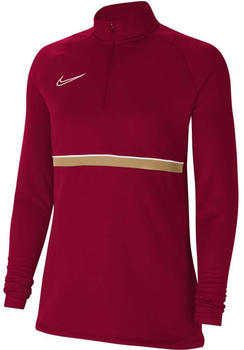 Nike Damen Trainingstop Academy 21 Drill Top team red/white/jersey gold/white